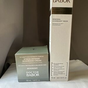Babor Mushroom Cream + Overnight Mask Hydrating Repair Set NEW